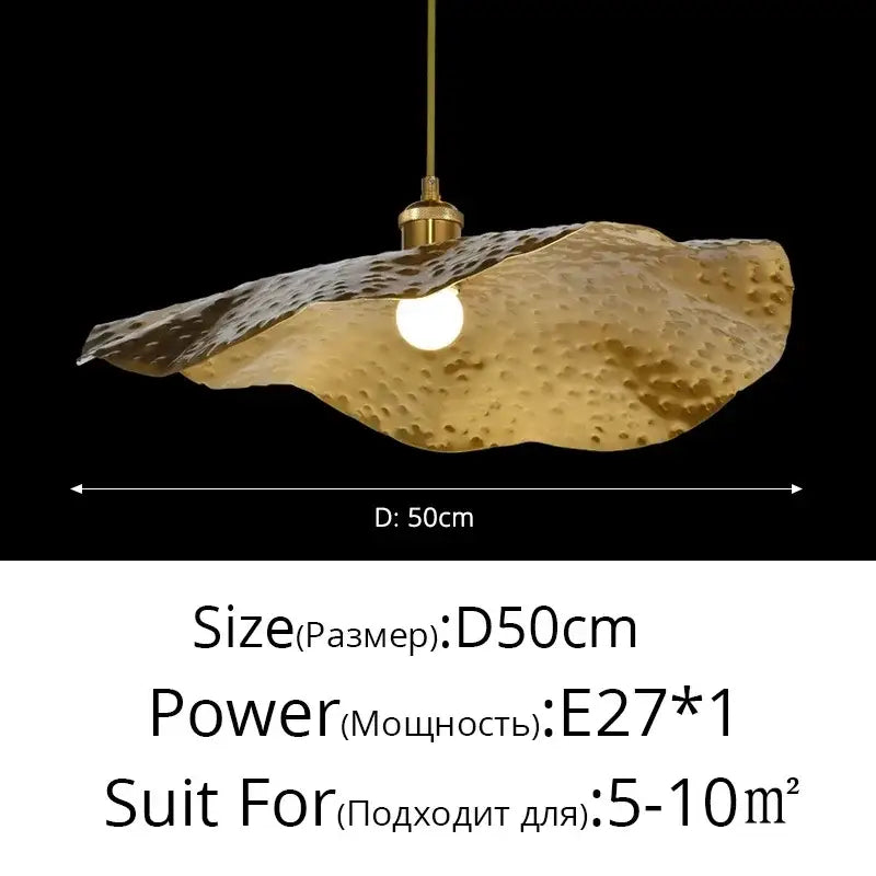 DecorBites™ Lotus Flower Pendant Light for Dining Room and Hotel Decor
