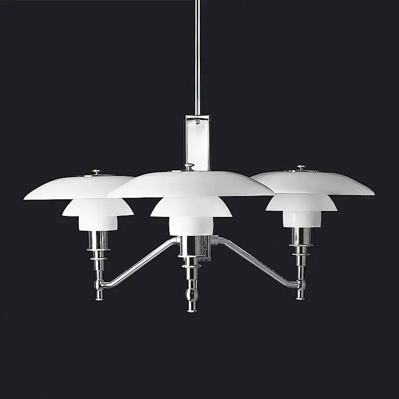 DecorBites™ Lotus Glass Chandelier PH Pendant Light Classic Nordic Dining Room Bedroom Lamp