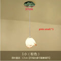DecorBites™ Lotus Glass Pendant Lamp: Elegant Pink Lotus Lighting for Home Decor
