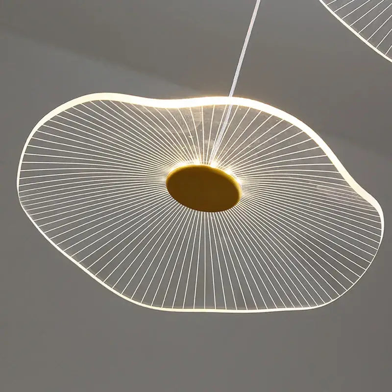 DecorBites™ ثريا لوتس ليف أكريليك نورديك LED للمطاعم وغرف المعيشة والفنادق والفلل