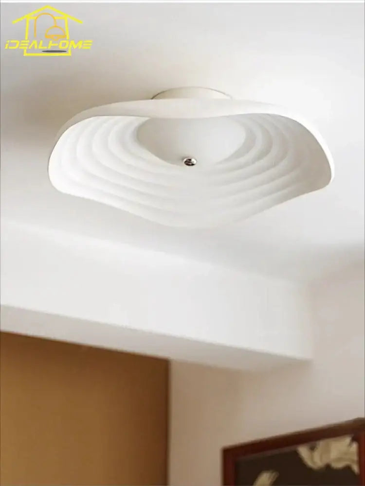 DecorBites™ Lotus Leaf Ceiling Light: LED Modern Retro Resin Fixture for Home Decor & Living Space
