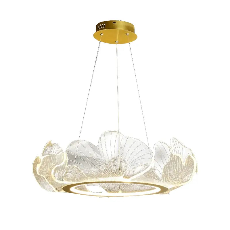 DecorBites™ Lotus Leaf Chandelier: Modern Minimalist Nordic Lighting for Living Room, Dining Room & Bedroom