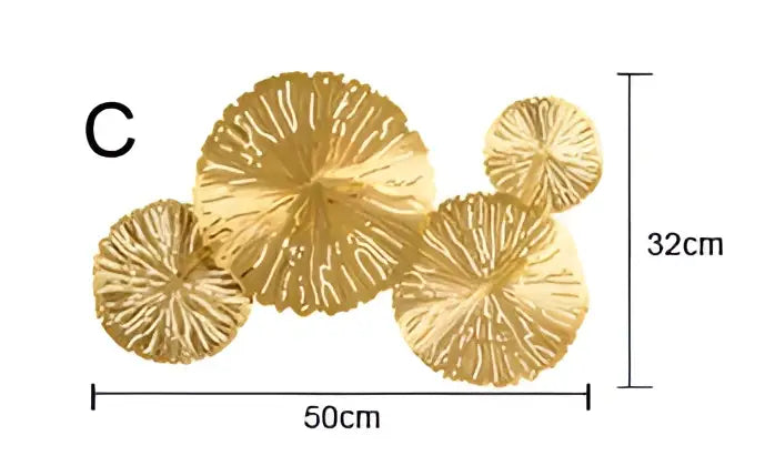 DecorBites™ Lotus Leaf Copper Wall Lamp LED Light for Home Decor