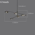 DecorBites™ Lotus Leaf Glass Ceiling Chandelier for Bedroom Living Room Hall Lighting