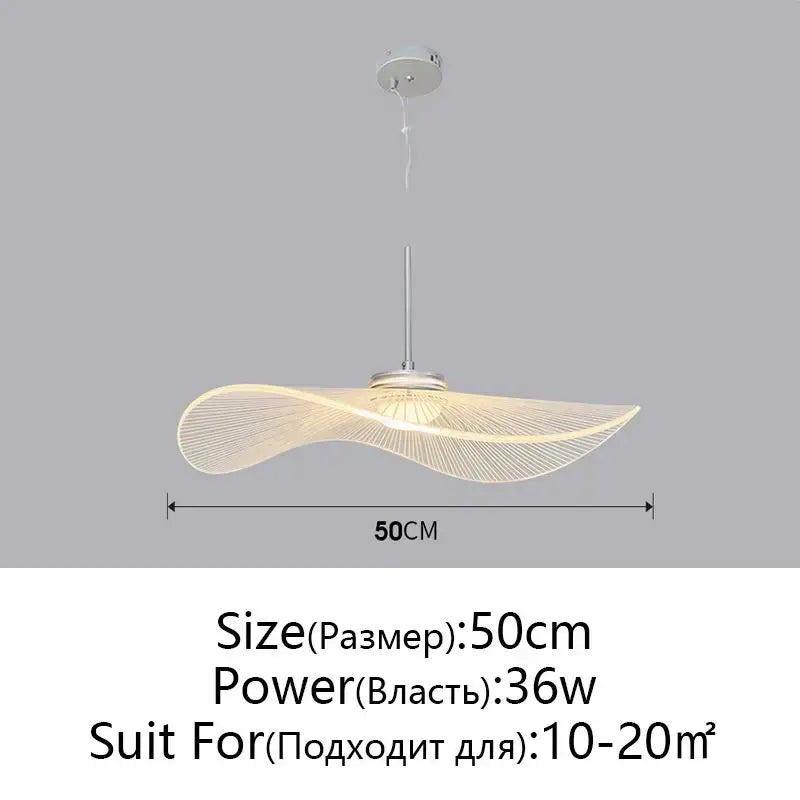 DecorBites™ Lotus Leaf Hat Chandelier: Modern Fashion for Living Room & Bedroom