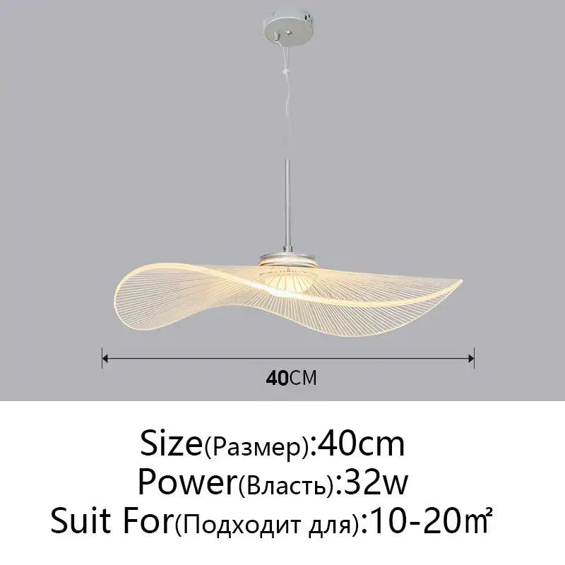 DecorBites™ Lotus Leaf Hat Chandelier: Modern Fashion for Living Room & Bedroom