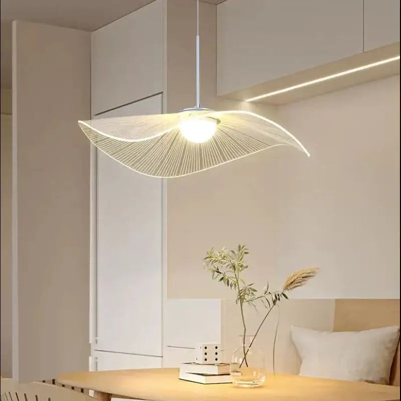 ثريا لوتس ليد من DecorBites™: إضاءة معلقة عصرية بتصميم شمالي قابل للتعتيم لغرفة المعيشة وغرفة النوم