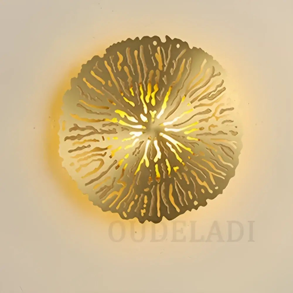 DecorBites™ Lotus Leaf LED Wall Sconce - Copper Industrial Luminaire