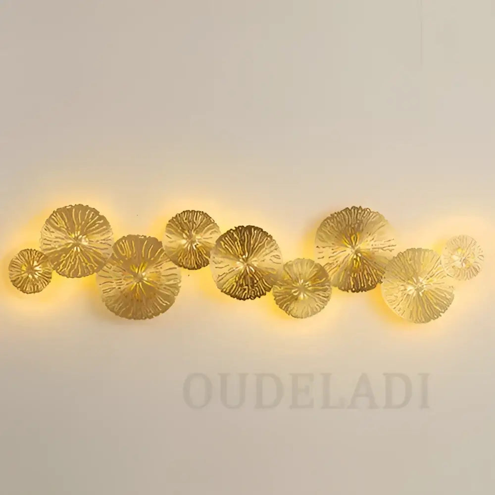 DecorBites™ Lotus Leaf LED Wall Sconce - Copper Industrial Luminaire