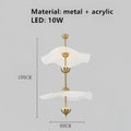 DecorBites™ Lotus Leaf Pendant Lamp - Gold Metal Art Deco Lighting for Home, Restaurant, Shop