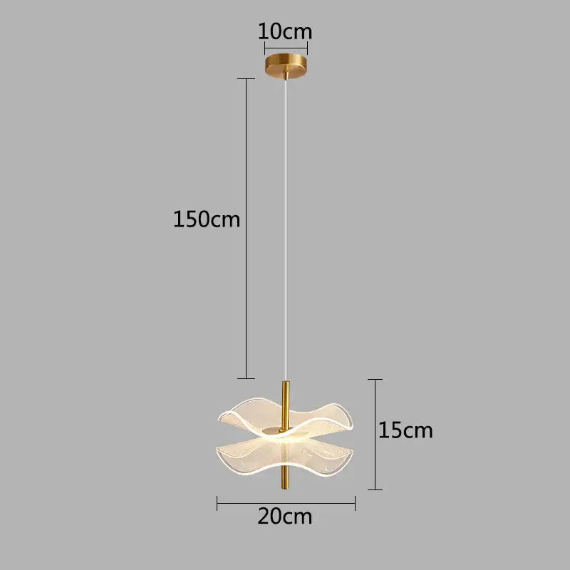 DecorBites™ Lotus Leaf Pendant Light, LED Chandelier for Restaurant and Bedroom