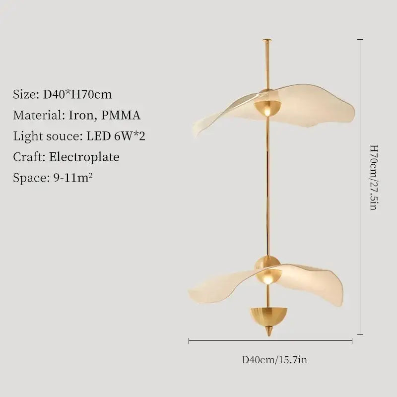 DecorBites™ Lotus Leaf Pendant Lights for Ceiling Staircase Chandelier - Modern LED Hanging Lamps
