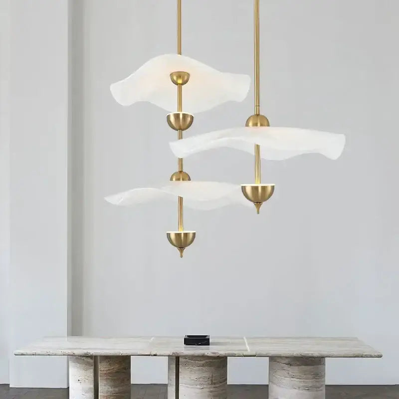 DecorBites™ Lotus Leaf Pendant Lights for Ceiling Staircase Chandelier - Modern LED Hanging Lamps