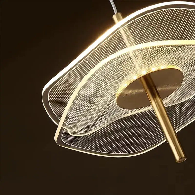 مصابيح متدلية بتصميم ورقة اللوتس من ديكور بايتس™: ثريا إضاءة LED فنية للمطاعم وغرف النوم