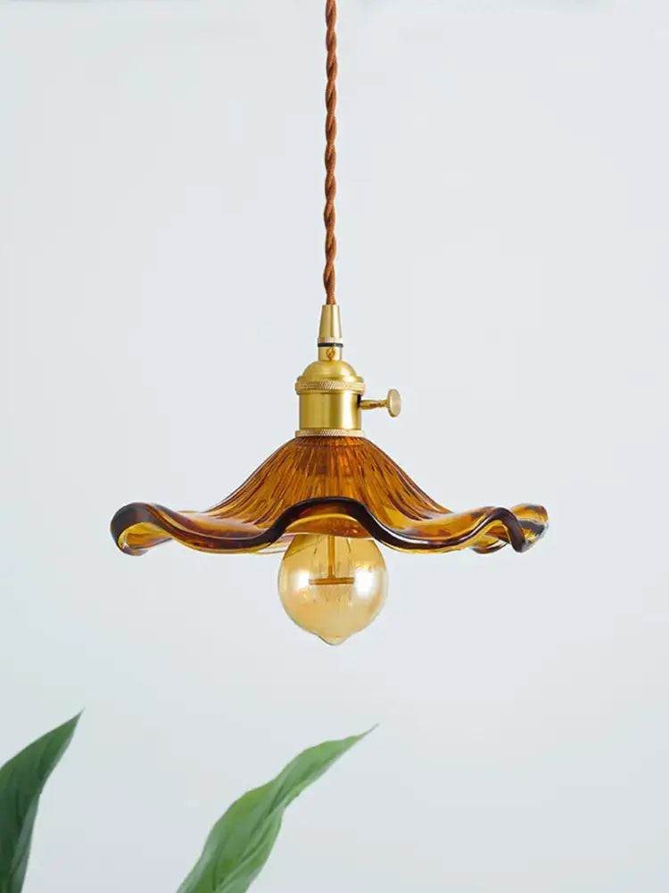DecorBites™ Lotus Leaf Pendant Lights: Modern Nordic Glass Pendant Lamp for Bedroom, Dining Room, Kitchen