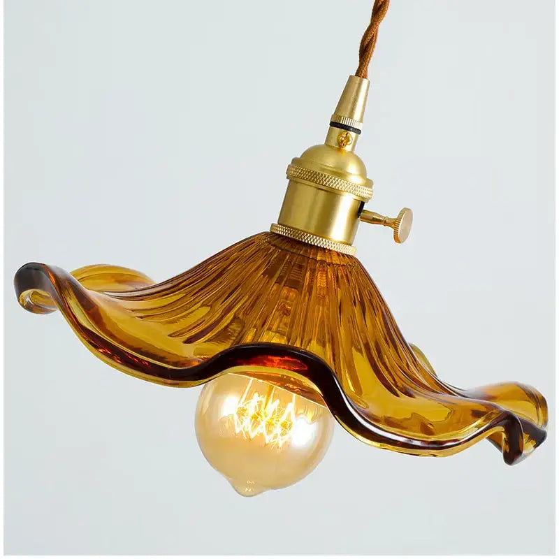 DecorBites™ Lotus Leaf Pendant Lights: Modern Nordic Glass Pendant Lamp for Bedroom, Dining Room, Kitchen
