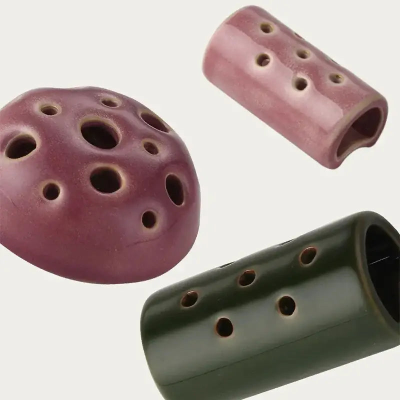 DecorBites™ Lotus Seedpod Ceramic Vase Set