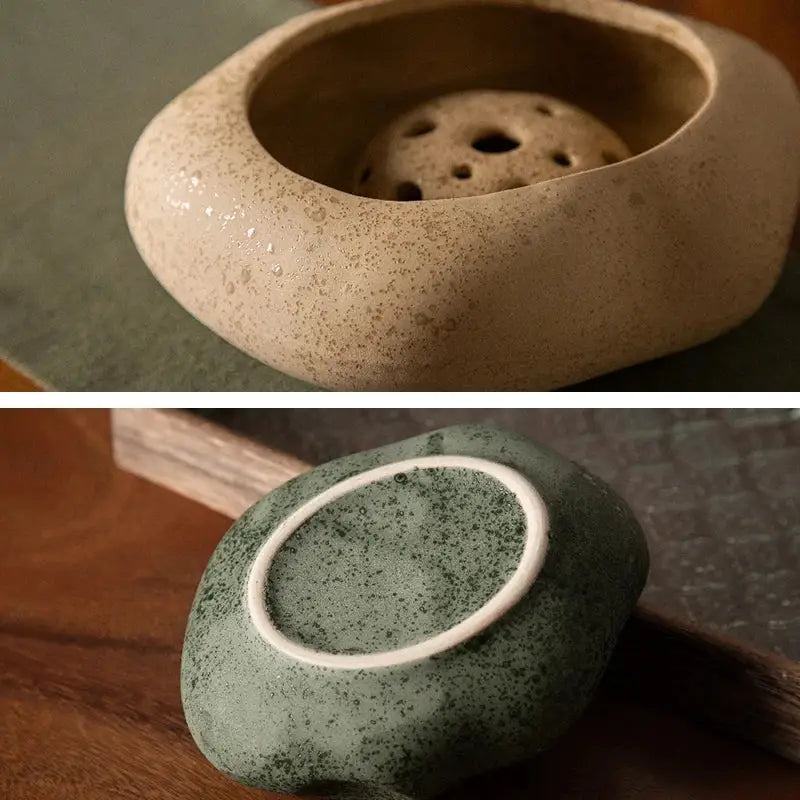 DecorBites™ Lotus Seedpod Ceramic Vase Set