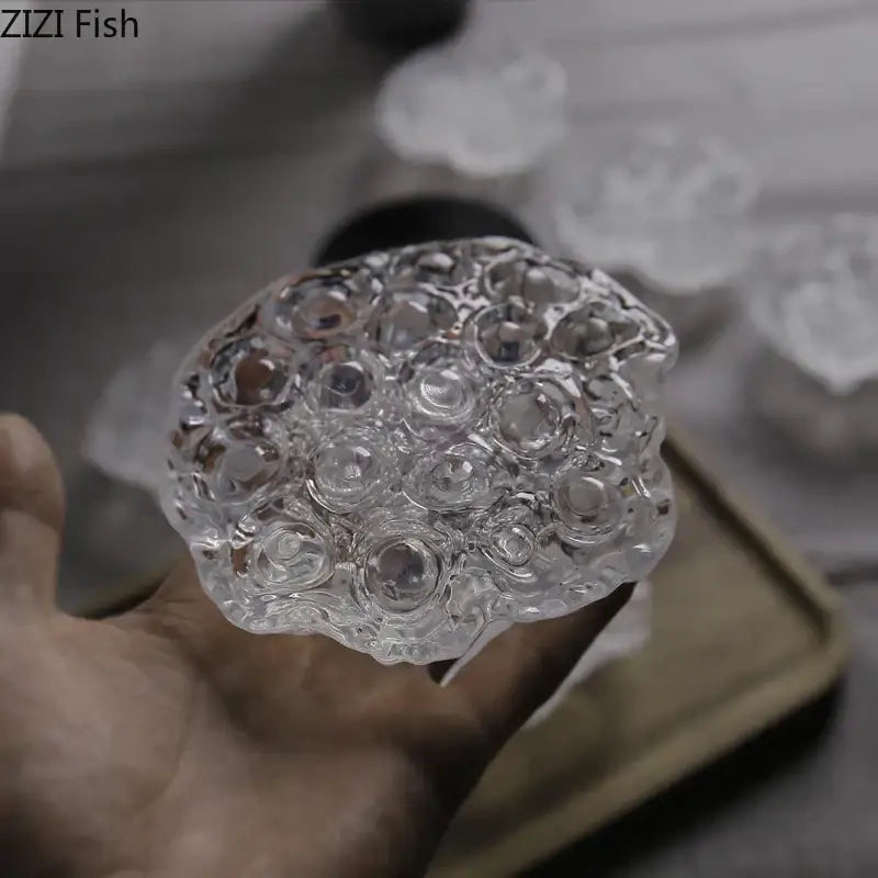DecorBites™ Lotus Seedpod Resin Sculpture: Modern Desk Decor & Aesthetic Artwork