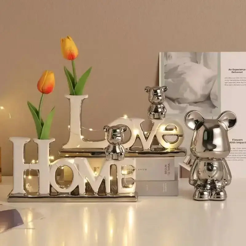 DecorBites™ Love Bear 3D Ceramic Christmas Decoration Ornaments Festive Gift