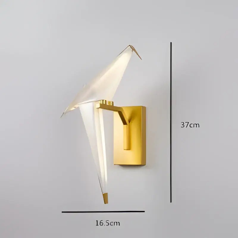 DecorBites™ Love Bird LED Wall Sconce Iron Acryl Wall Light for Bedroom Corridor