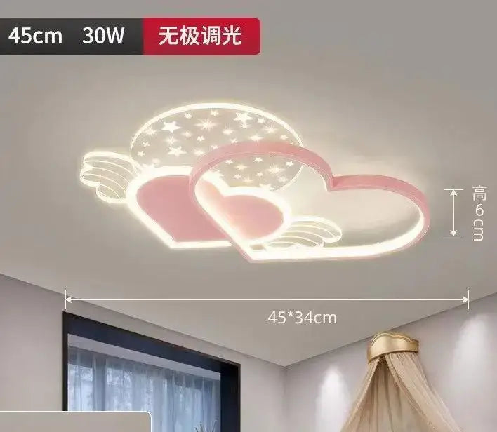 DecorBites™ Love Ceiling Lamp: Modern Adjustable LED Chandelier for Boys & Girls Room