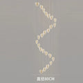 DecorBites™ Love Chandelier: Luxury Crystal Gold Lighting for Staircase & Living Room