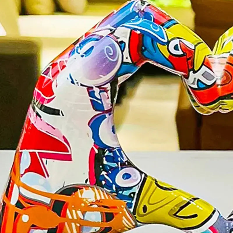 DecorBites™ Love Gesture Sculptures - Heart Hand Pop Art Figurines