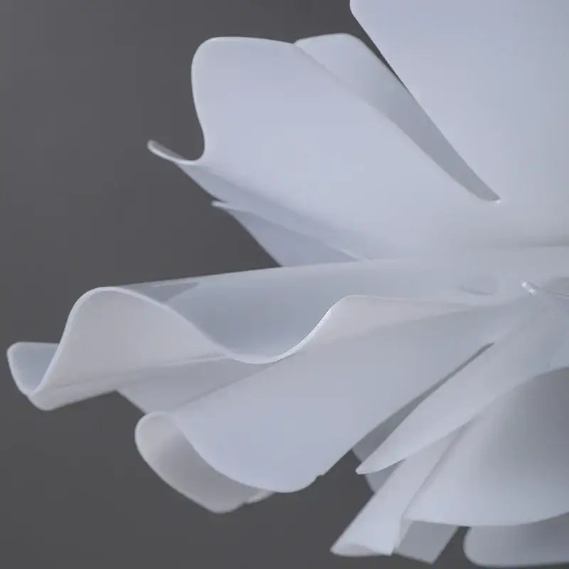 DecorBites™ Love Me Not Chandelier: Simple White Flower Lamp for Bedroom or Kitchen