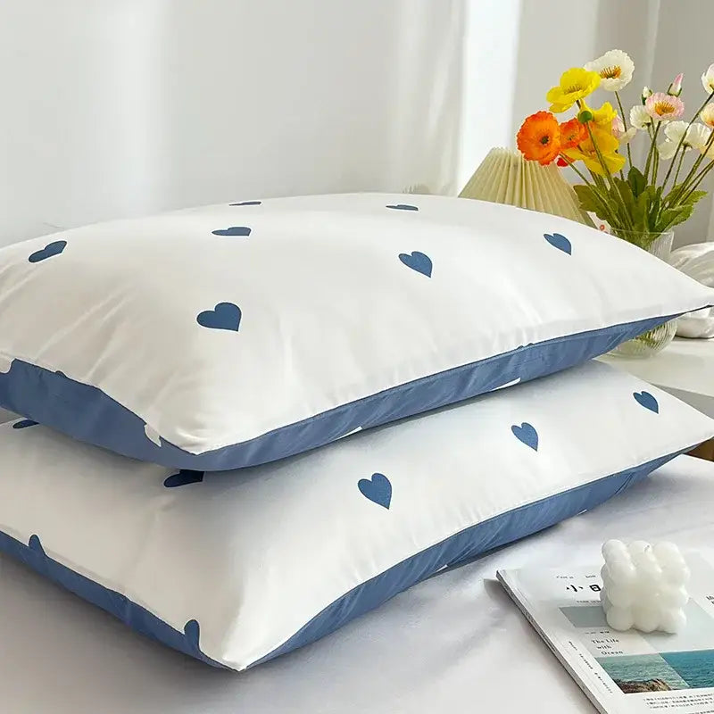 DecorBites™ Love Printed Pillowcase Set - Simple Style, 2Pcs