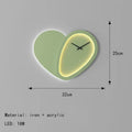 DecorBites™ Love Shaped Clock Wall Lamp Sconce Dimmable Indoor Bedroom Lighting