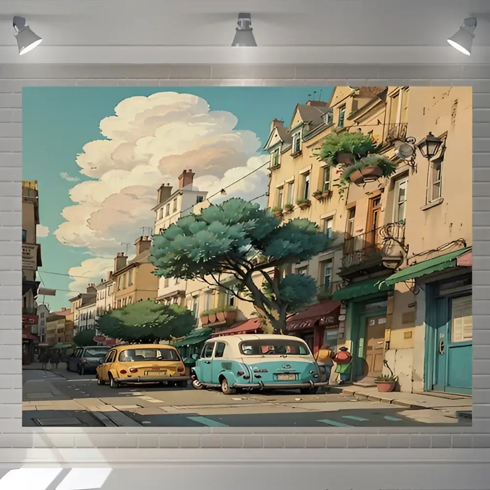 DecorBites™ Love Street Landscape Wall Hanging Tapestry for Bedroom Decor