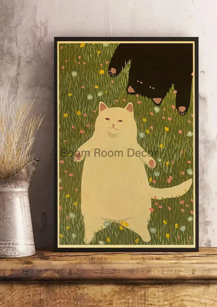 DecorBites™ Lover Cat Paper Poster for Home Decor