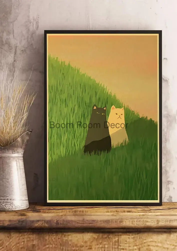 DecorBites™ Lover Cat Paper Poster for Home Decor