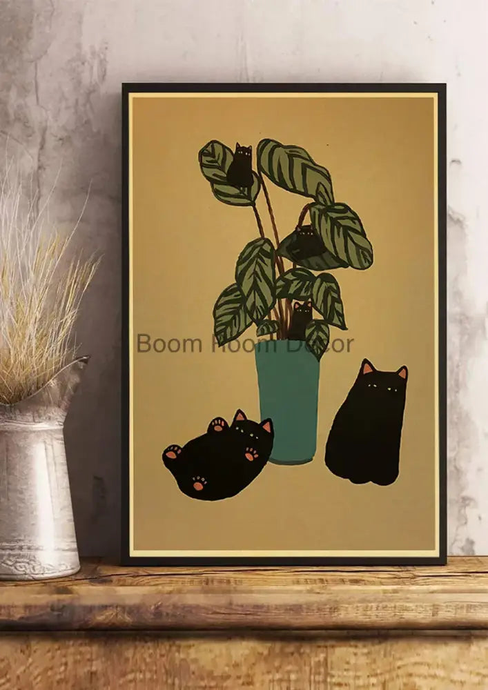 DecorBites™ Lover Cat Paper Poster for Home Decor