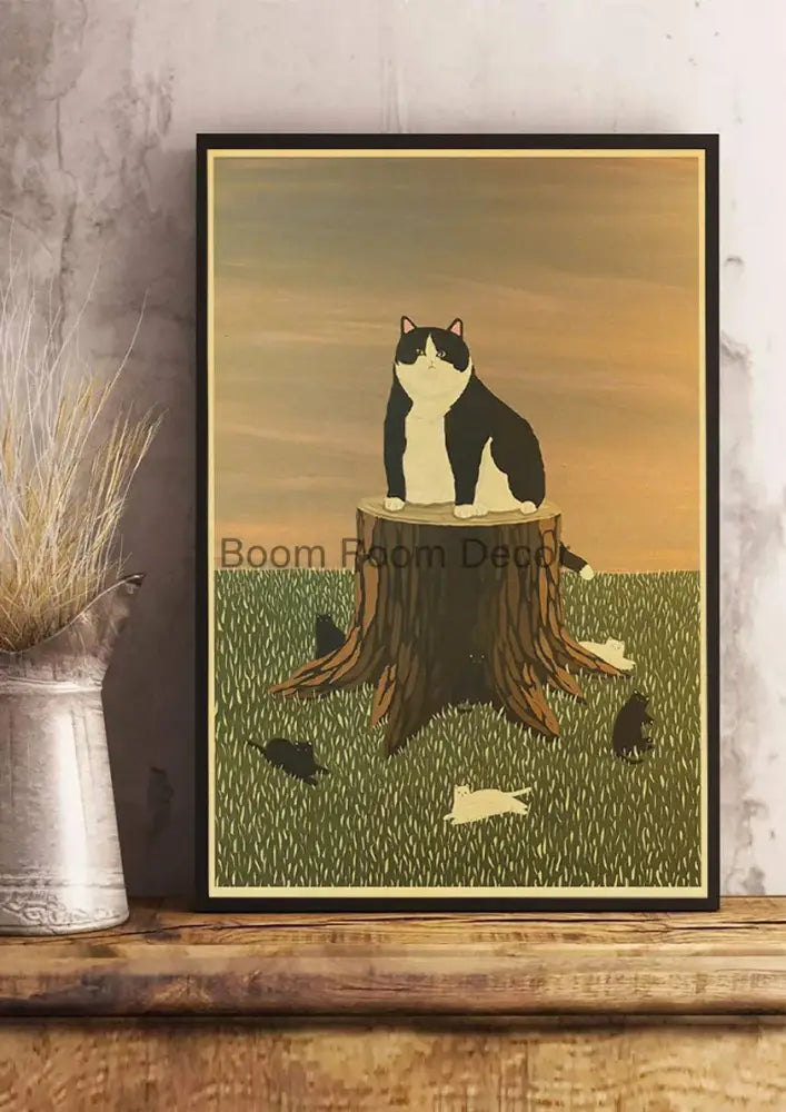 DecorBites™ Lover Cat Paper Poster for Home Decor