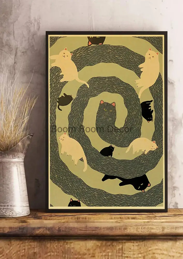 DecorBites™ Lover Cat Paper Poster for Home Decor