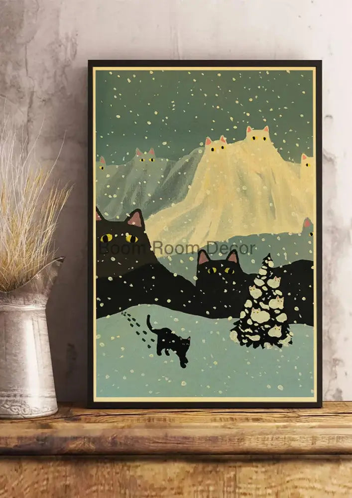DecorBites™ Lover Cat Paper Poster for Home Decor