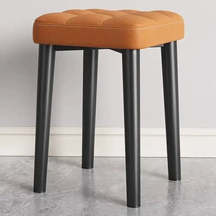 DecorBites™ Low Square Stool Bench for Dining Kitchen Portable Table Furniture
