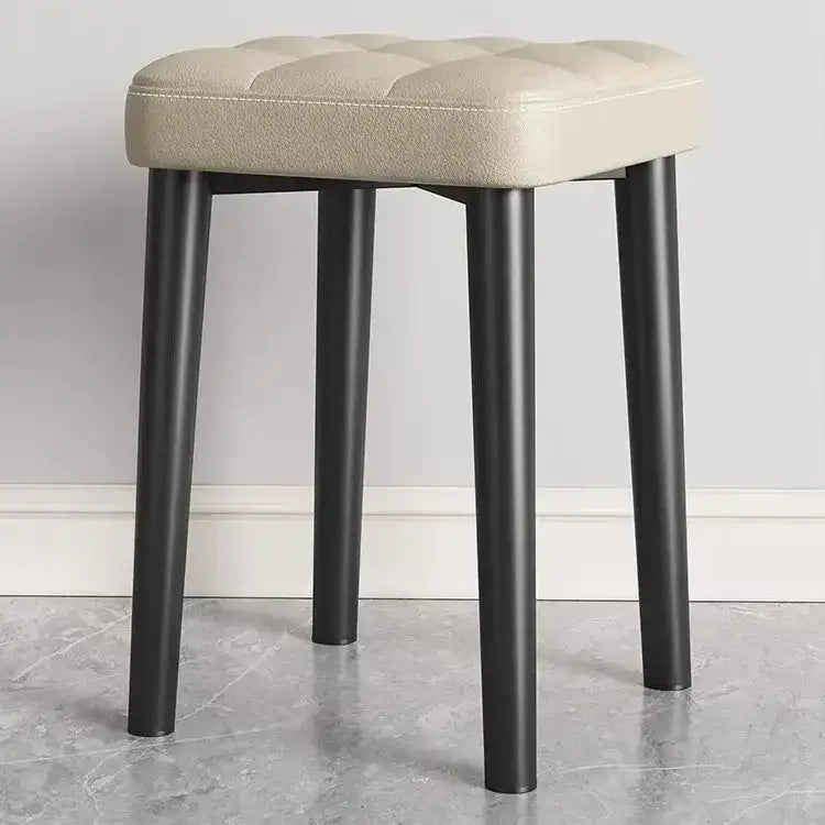 DecorBites™ Low Square Stool Bench for Dining Kitchen Portable Table Furniture