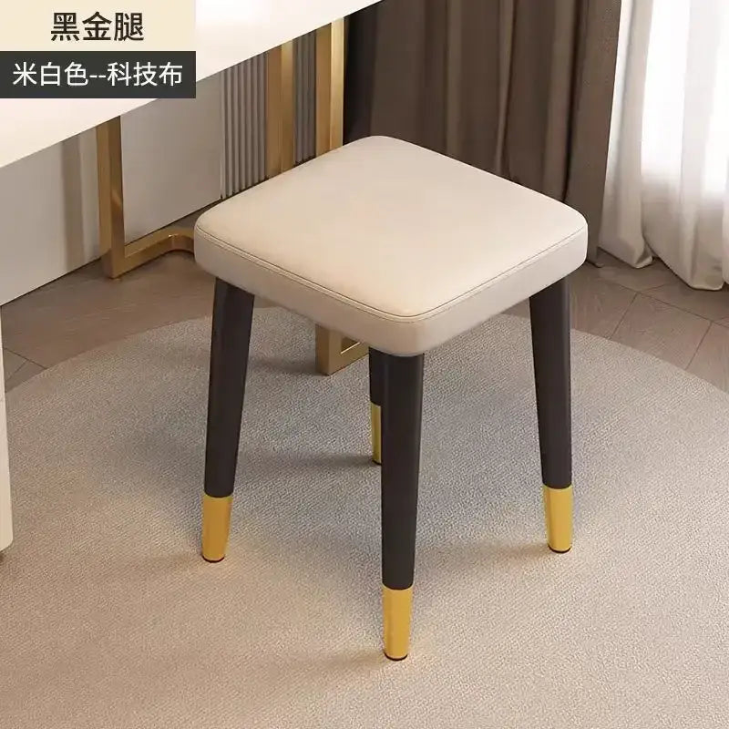 DecorBites™ Low Square Stool Bench for Dining Kitchen Portable Table Furniture