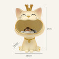 DecorBites™ Lucky Cat Sculpture Storage Box Desk Decoration Miniature Figurine