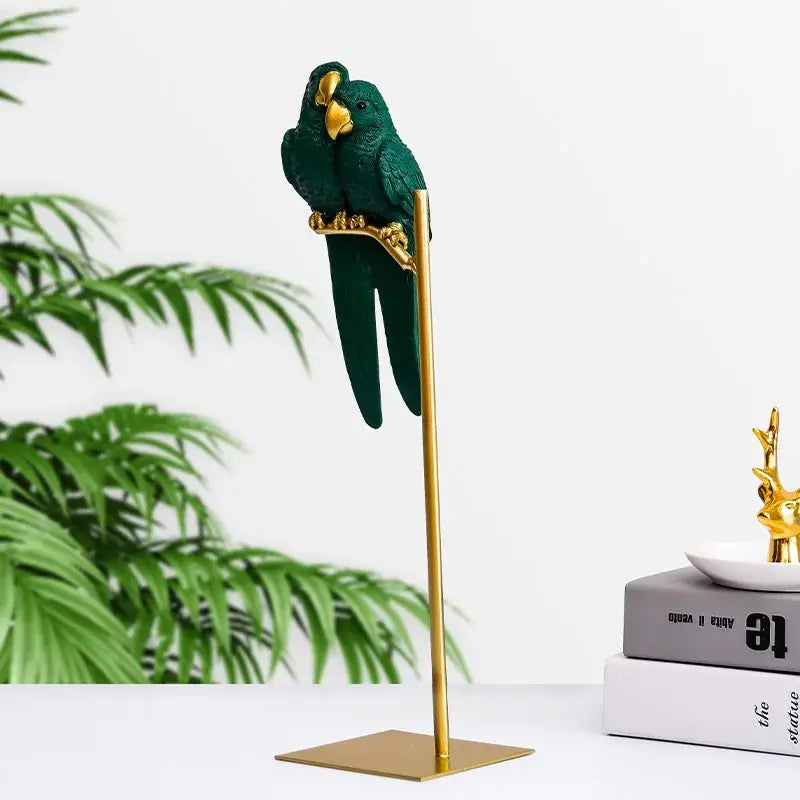 DecorBites™ Lucky Parrot Resin Ornament - Modern Nordic Home Decor Gift