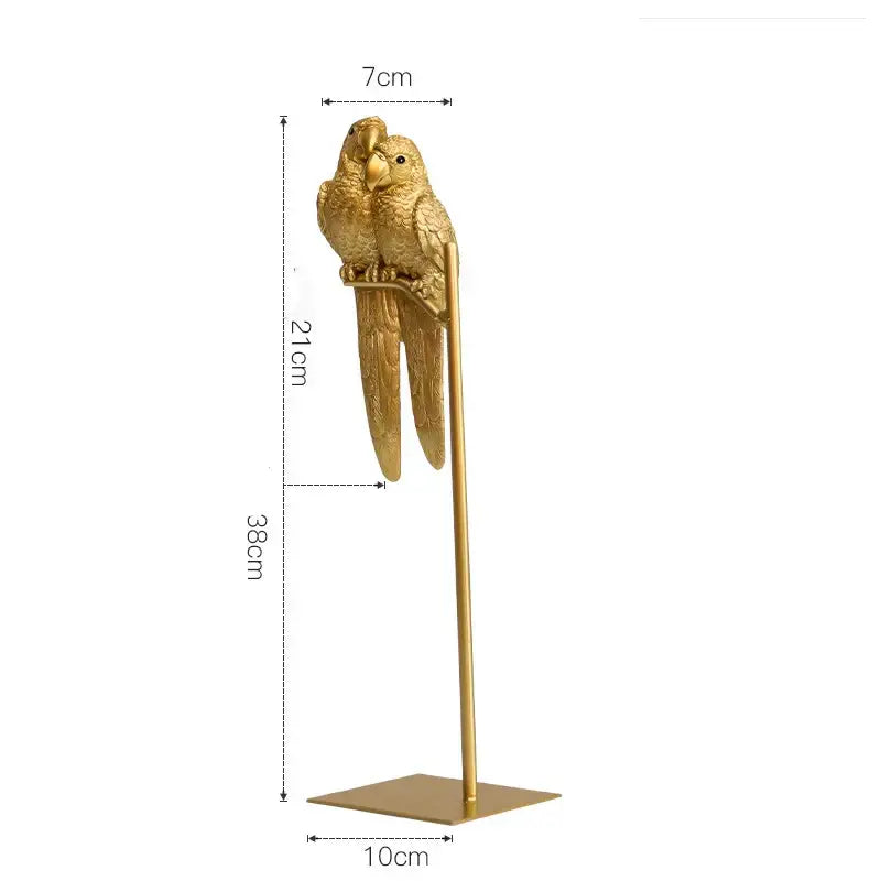 DecorBites™ Lucky Parrot Resin Ornament - Modern Nordic Home Decor Gift