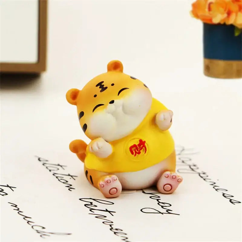 DecorBites™ Lucky Tiger Figurine | New Year Fortune Symbol Home Decor Miniature