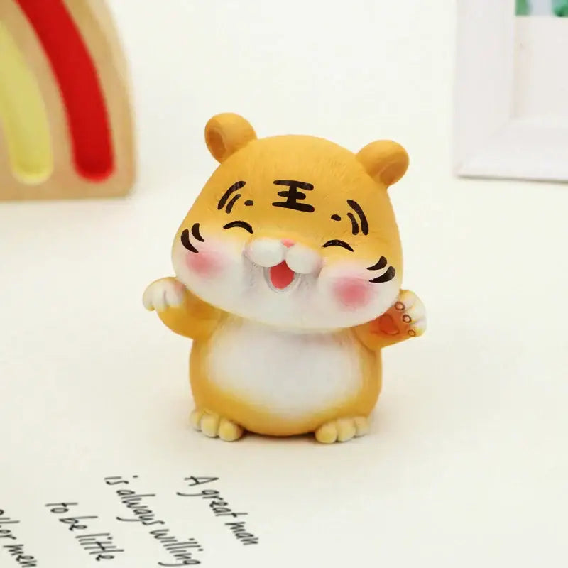 DecorBites™ Lucky Tiger Figurine | New Year Fortune Symbol Home Decor Miniature