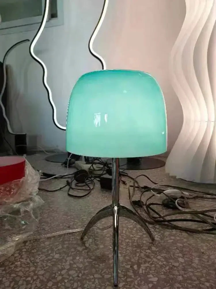 DecorBites™ Lumiere Glass Table Lamp - Modern LED Desk Light for Bedroom and Living Room
