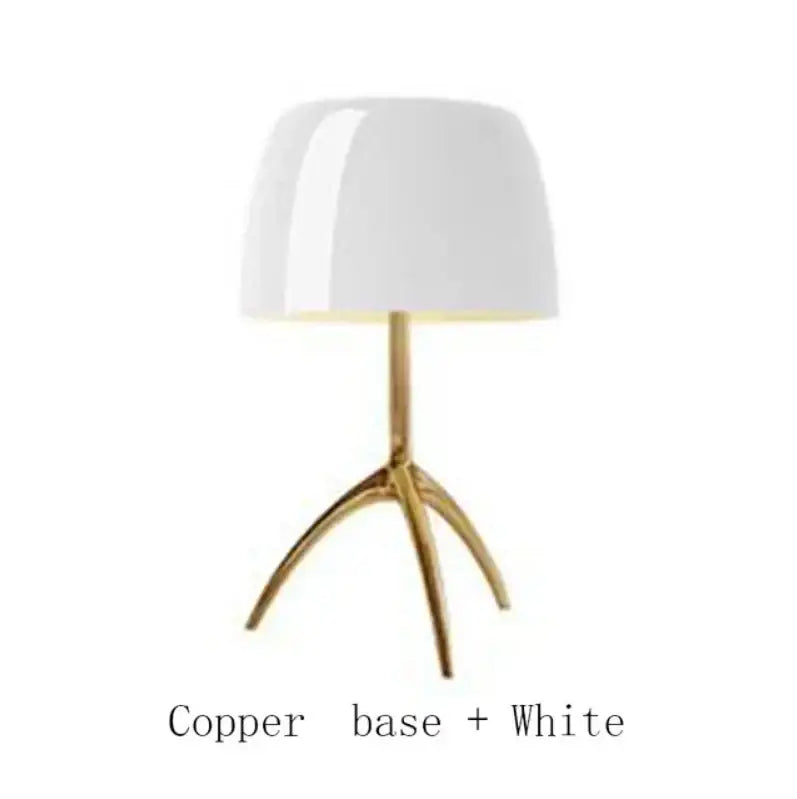 DecorBites™ Lumiere Glass Table Lamp - Modern LED Desk Light for Bedroom and Living Room