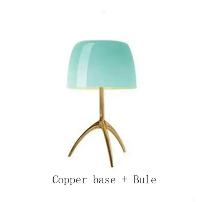DecorBites™ Lumiere Glass Table Lamp - Modern LED Desk Light for Bedroom and Living Room