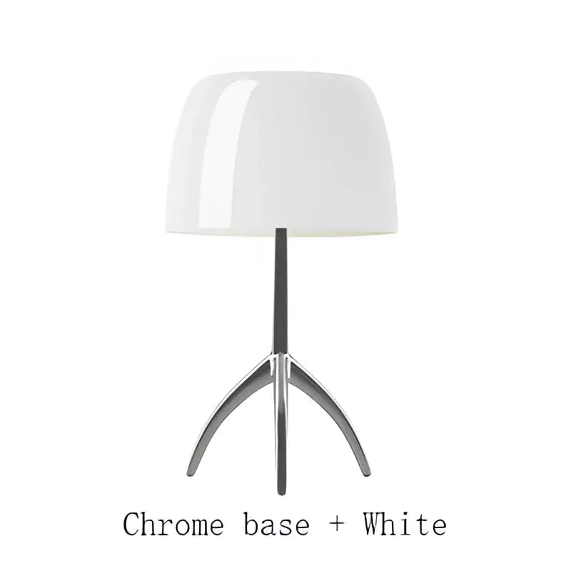 DecorBites™ Lumiere Piccola Chrome Table Lamp Simple Bedroom Bedside Coffee Tables LED Light